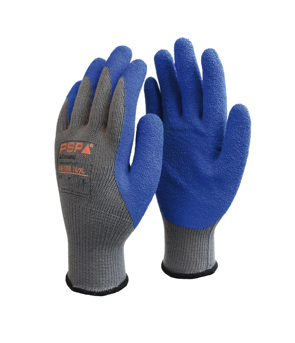 PSP 10-150 Allround Latex werkhandschoen met volledig ruwe latexcoating