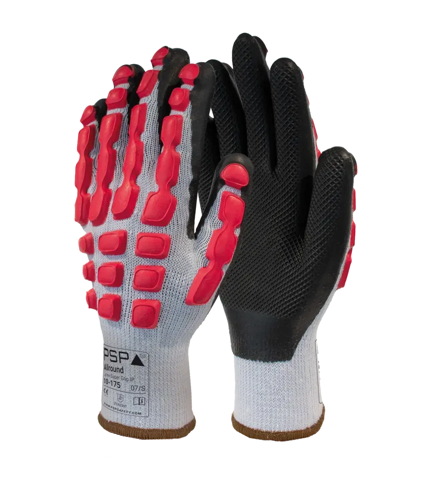 PSP 10-175 Allround Eco Latex Super Grip IP met latex stootbescherming op de rug