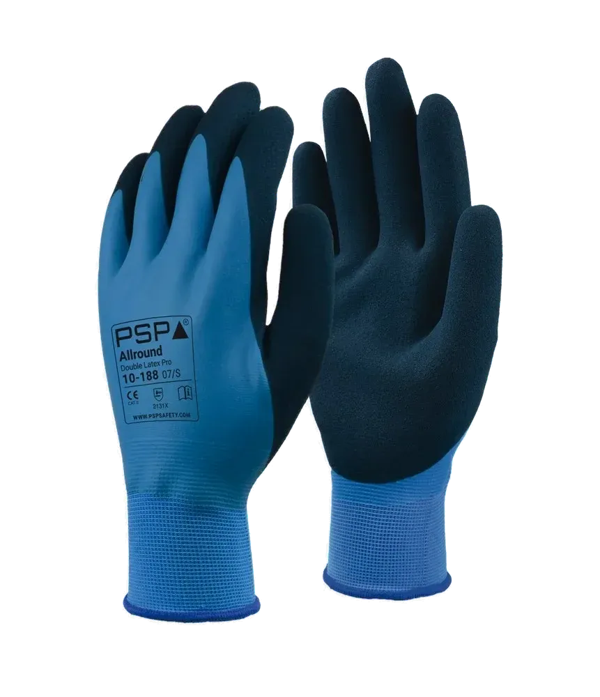 PSP 10-188 Allround Double Latex Pro vloeistofdichte werkhandschoen