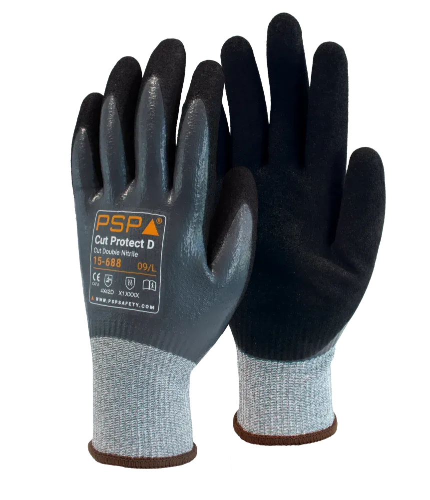PSP 15-688 Cut Protect D Double Nitrile snijbestendige werkhandschoen