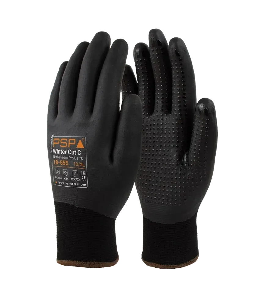 PSP 18-555 Winter Cut C Nitrile Foam Pro DT TS snijbestendige winterhandschoen