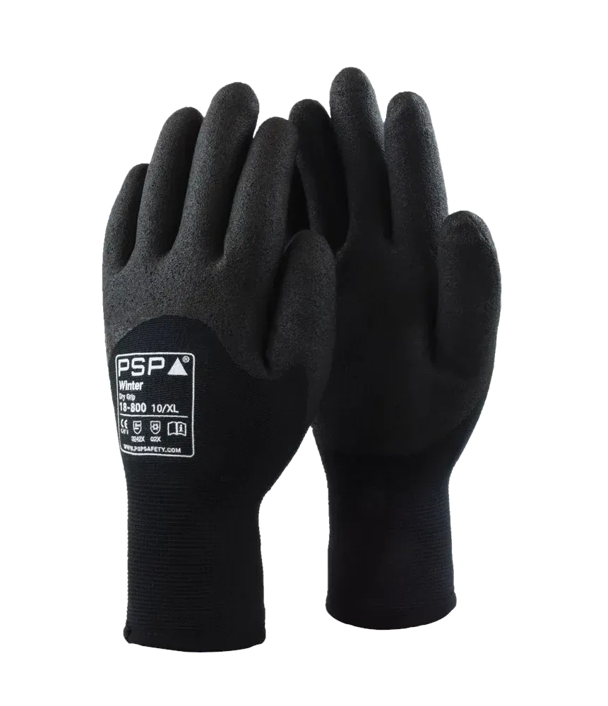 PSP 18-800 Winter Dry Grip werkhandschoen met PVC-schuimcoating