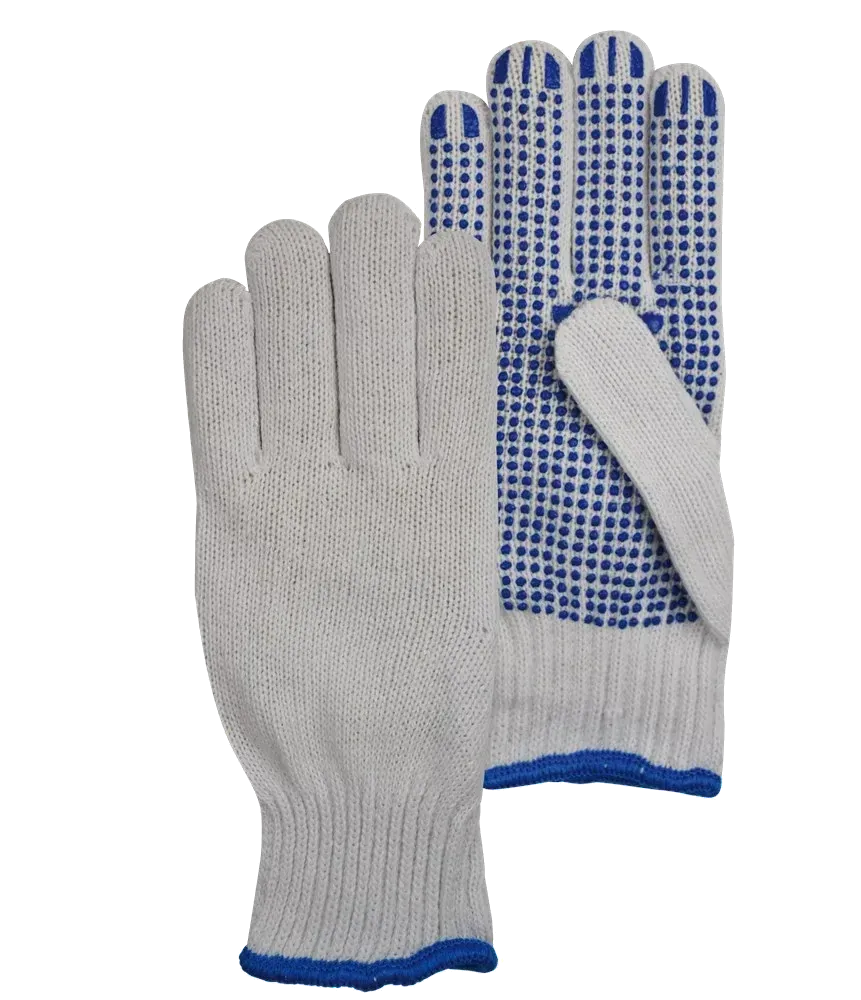 PSP 20-300 rondgebreide handschoen met PVC-noppen op de palm
