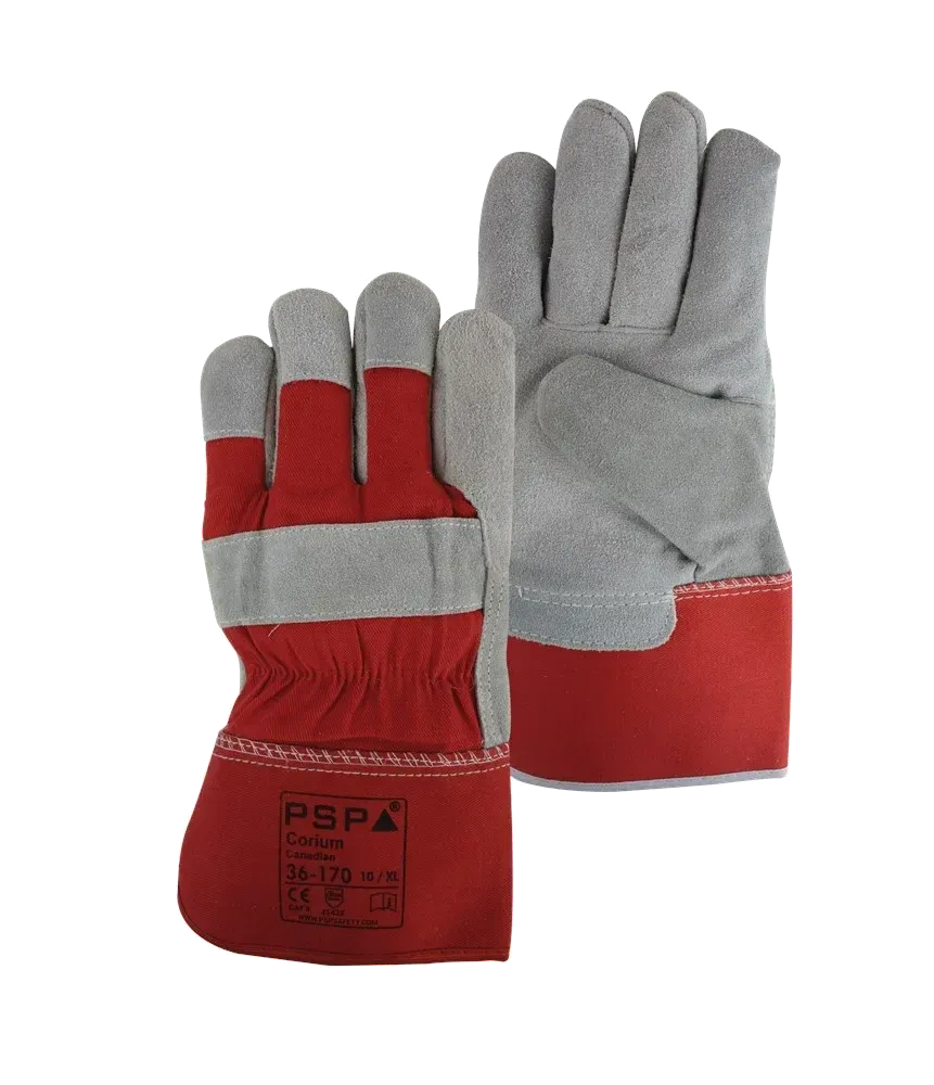 PSP 36-170 Corium Canadian Split werkhandschoen met rode rug