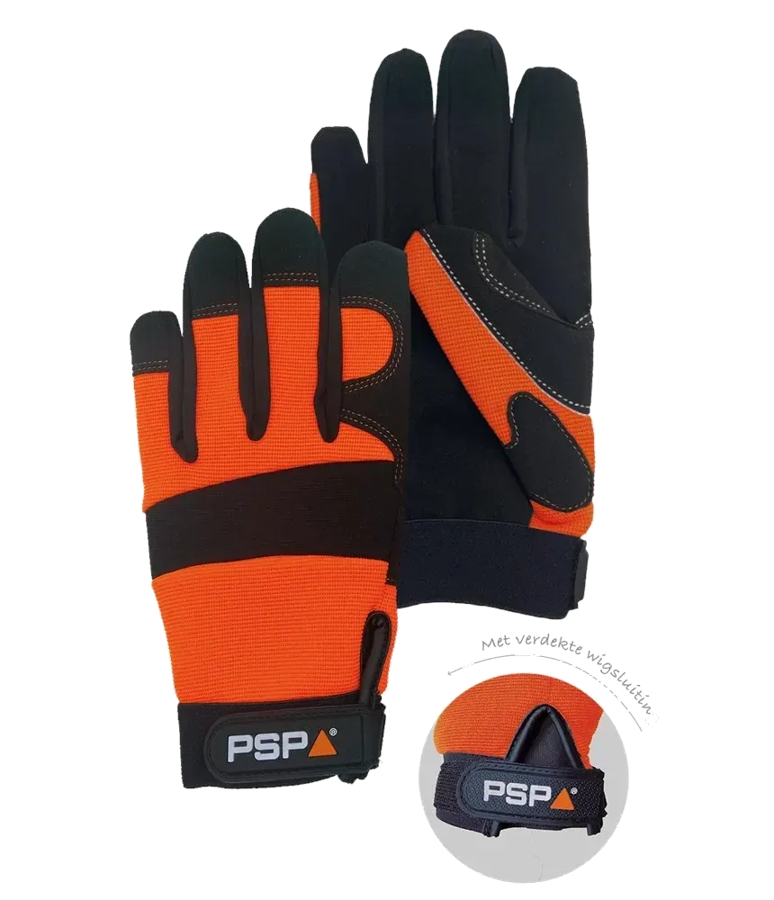 PSP 39-501 Mechanic Hi-Vis Orange Pro werkhandschoen in signaaloranje