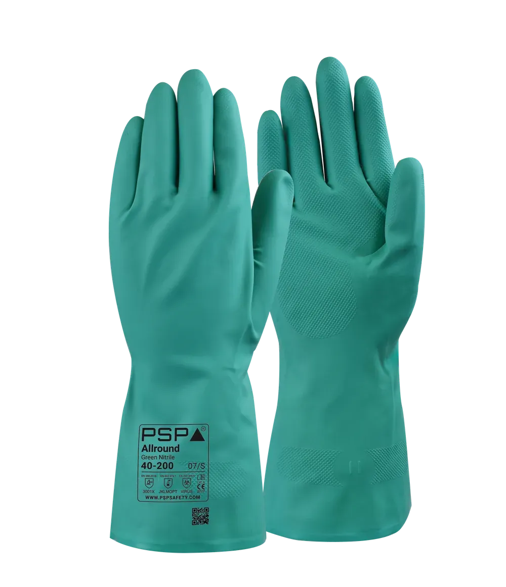 PSP 40-200 groene nitril werkhandschoen
