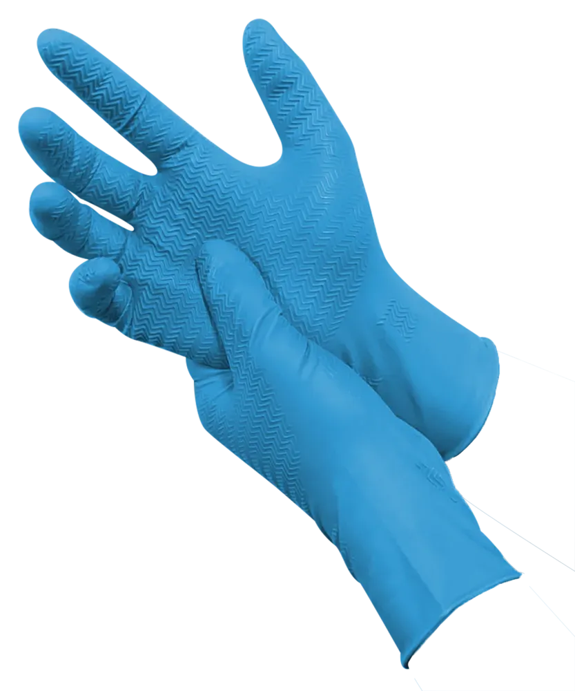 PSP 50-246 Single Use Nitrile Gripper wegwerphandschoen in blauw