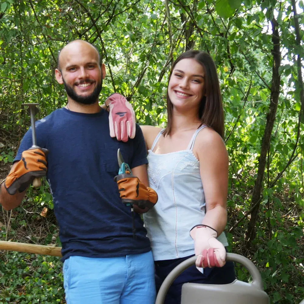 Rostaing Miss lederen tuinhandschoen