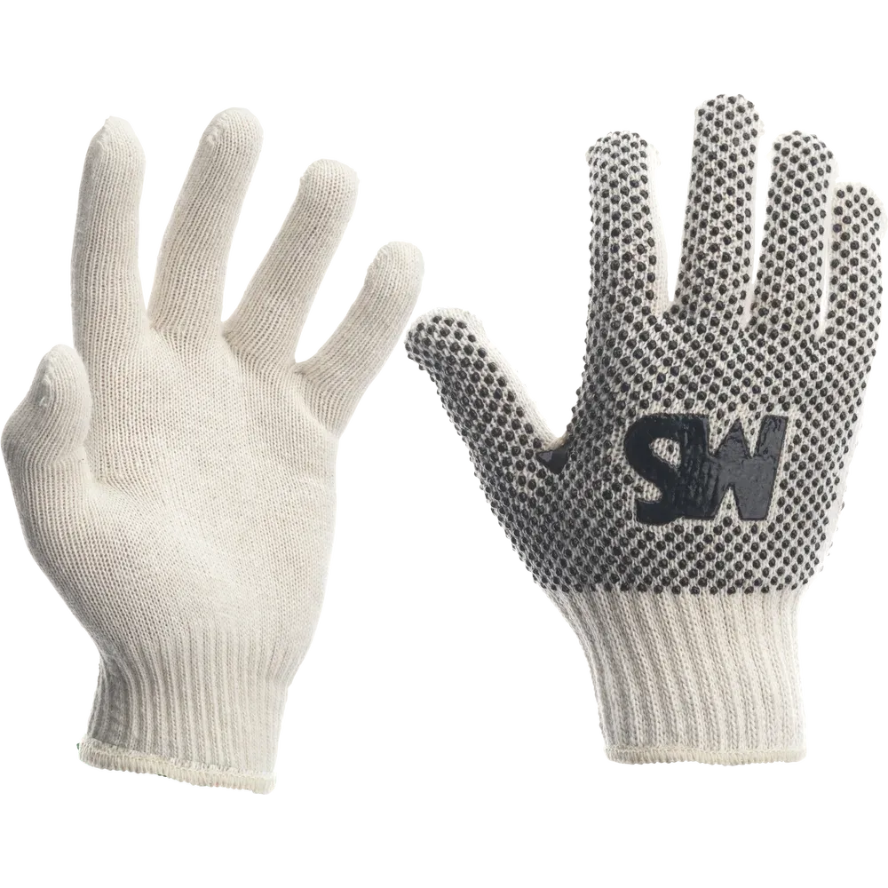 SafeWorker SW 7160 gebreide handschoen met PVC nopjes aan één zijde