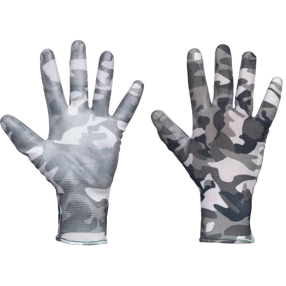 Witte uitvoering van de SafeWorker SW Camo handschoen